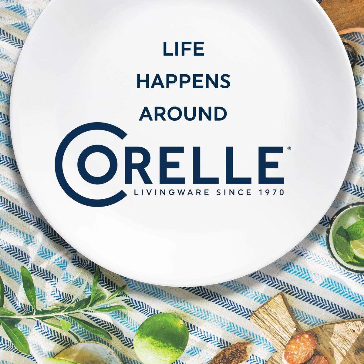 Corelle® Winter Frost White 6.75" Appetizer Plate