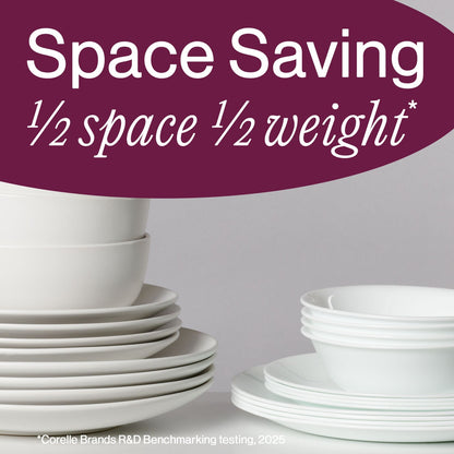 Corelle® Winter Frost White 12-piece Dinnerware Set, Service for 4