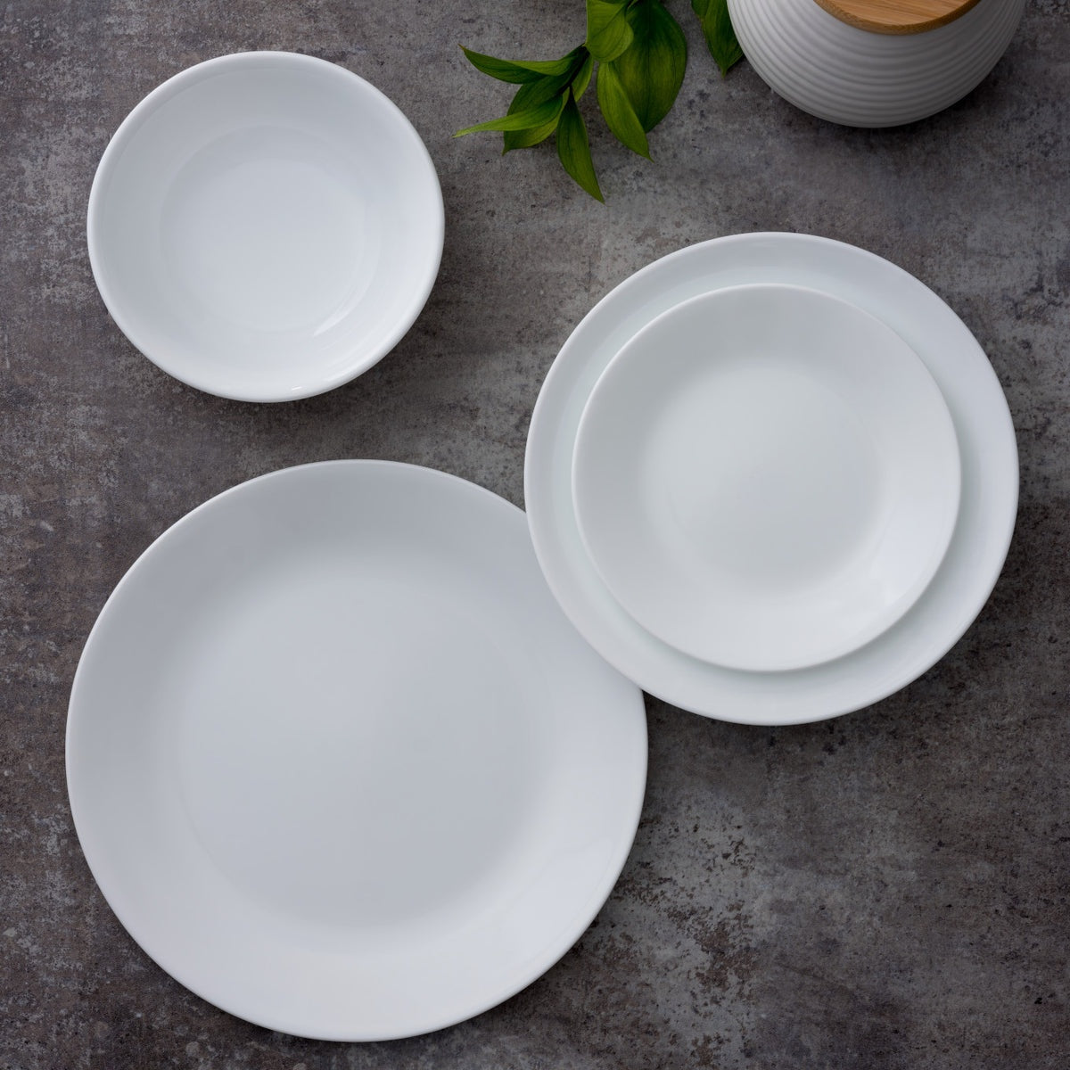 Corelle® Winter Frost White Lunch Plates, 4-pack