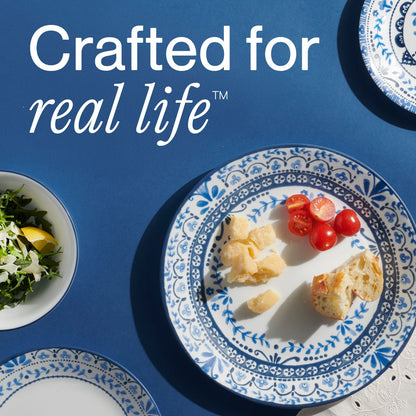 Corelle® Portofino Dinnerware Set – Service for 8 + Serving Bowls
