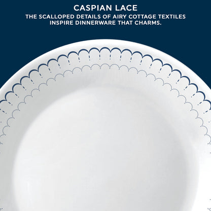 Corelle® Caspian Lace 66-piece Dinnerware Set, Service for 12