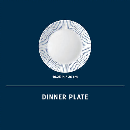 Corelle® Botanical Stripes 10.25" Dinner Plate, 6 pack