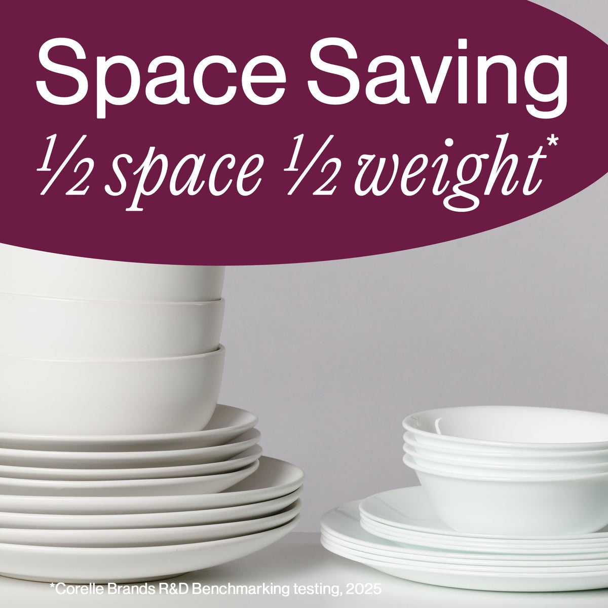 Corelle® Shimmering White 32-piece Dinnerware Set, Service for 8