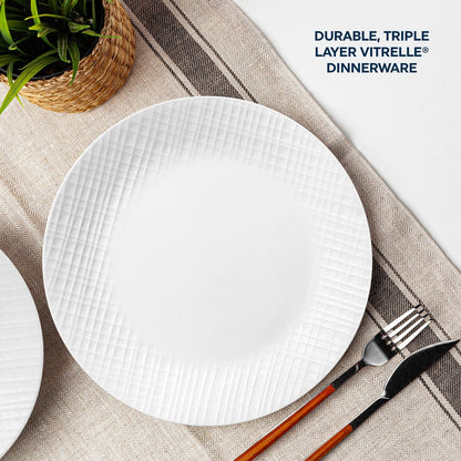 Corelle® Linen Weave 10.25" Dinner Plate