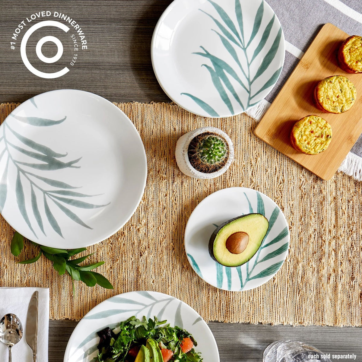 Corelle® Solar Print 8.5" Salad Plate, EXCLUSIVE