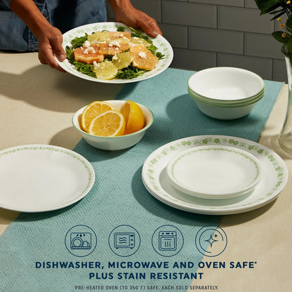 Corelle® Spring Blossom Green 8.5" Salad Plate