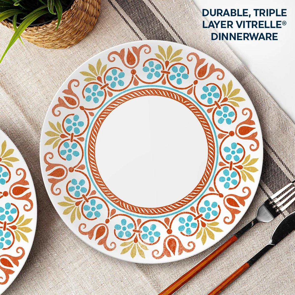 Corelle® Global Collection Terracotta Dreams 10.25" Dinner Plate