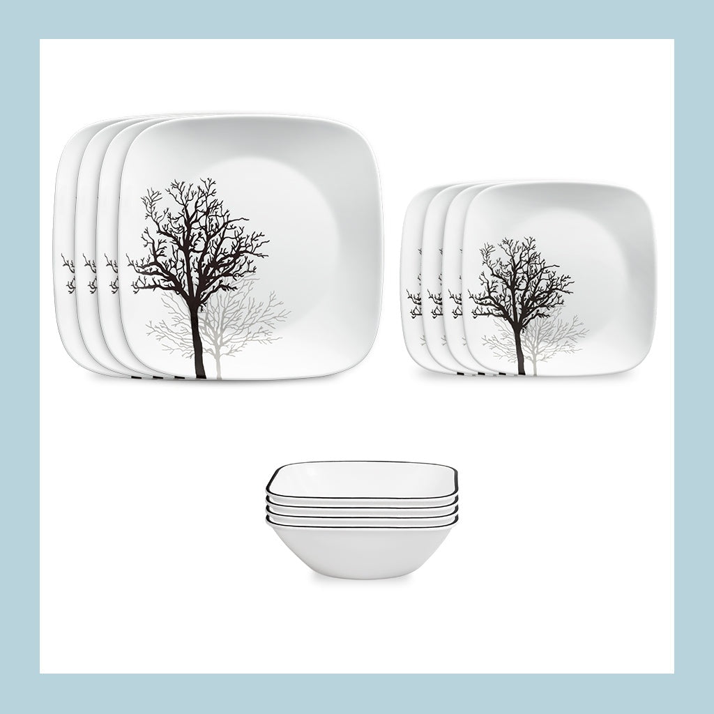 Corelle® Timber Shadows 12-piece Dinnerware Set, Service for 4